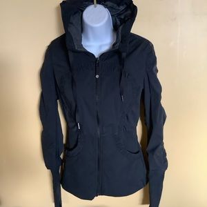 Black Lululemon longer reversible dance jacket